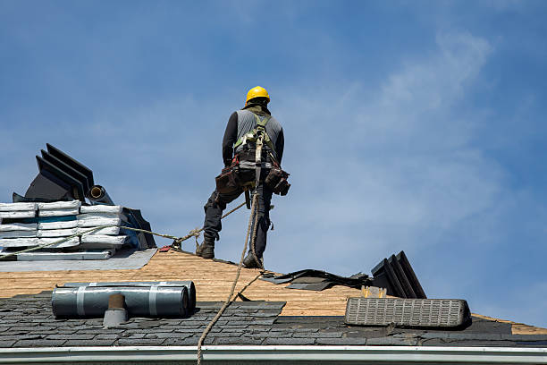 Professional Roofing technician working in Coleharbor, ND